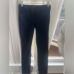 Theory regal deep purple slim/straight leg pants w/ stretch & pockets Sz 00